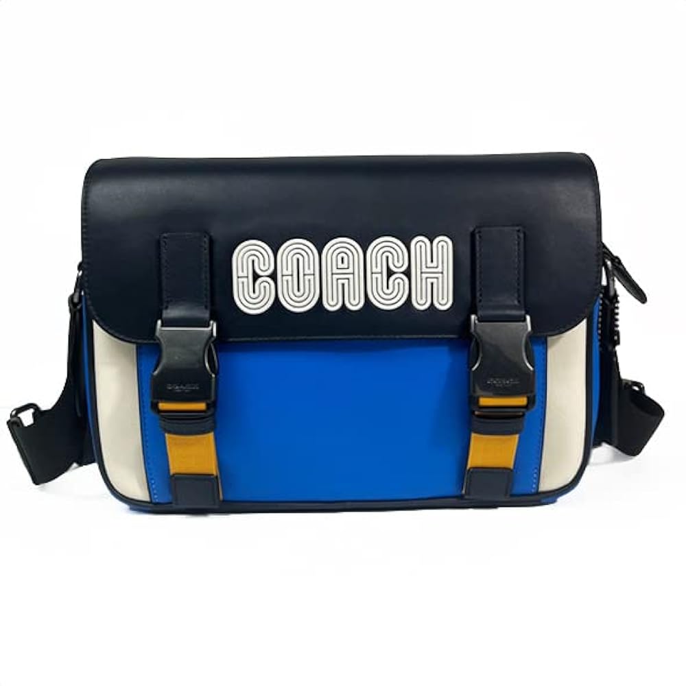 【美品】COACH　コーチ　メッセンジャーバック　シグネチャー　ブルー Amazon | [コーチ] COACH バッグ ボディバッグ ショルダーバッグ